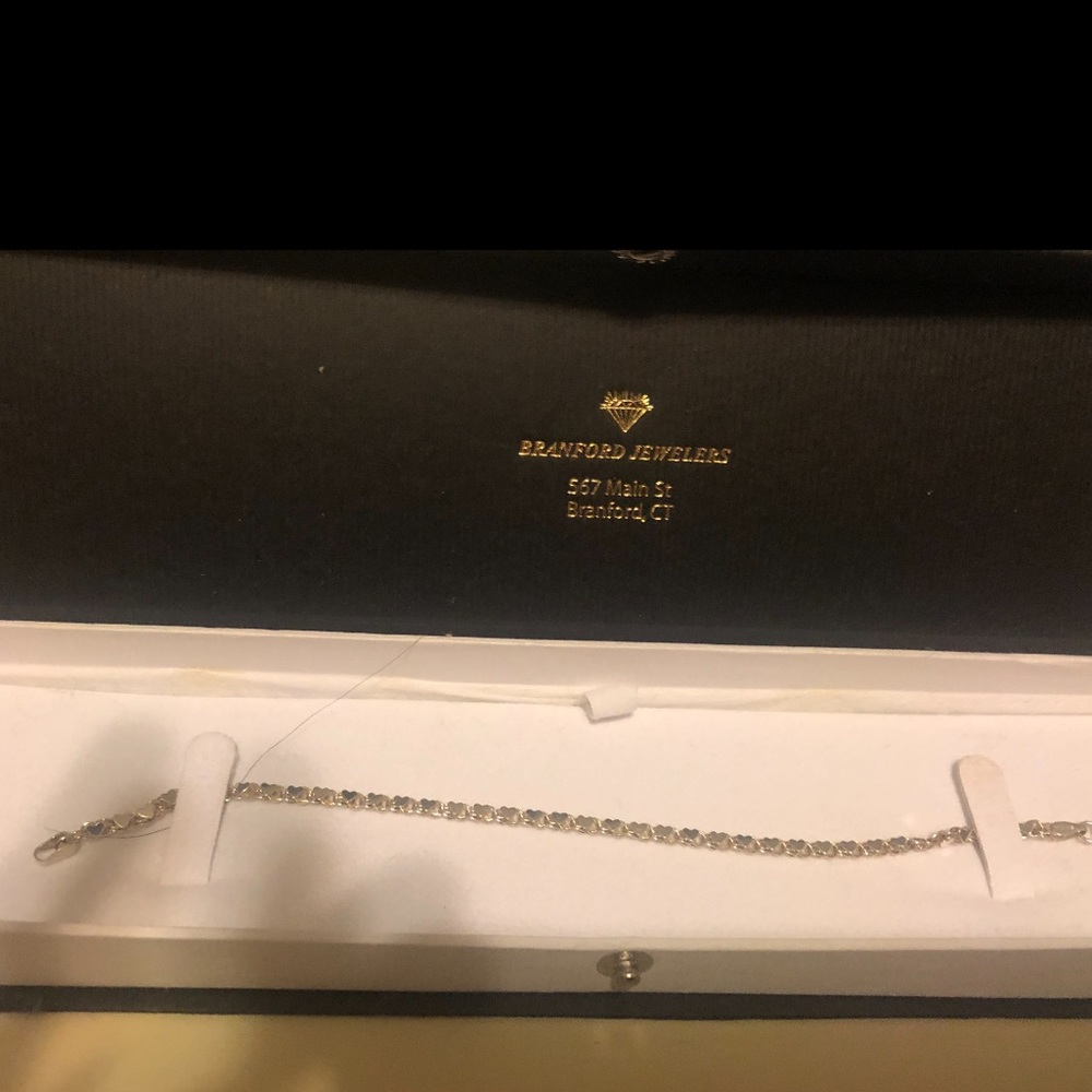 Gold Bracelet w/ Hearts